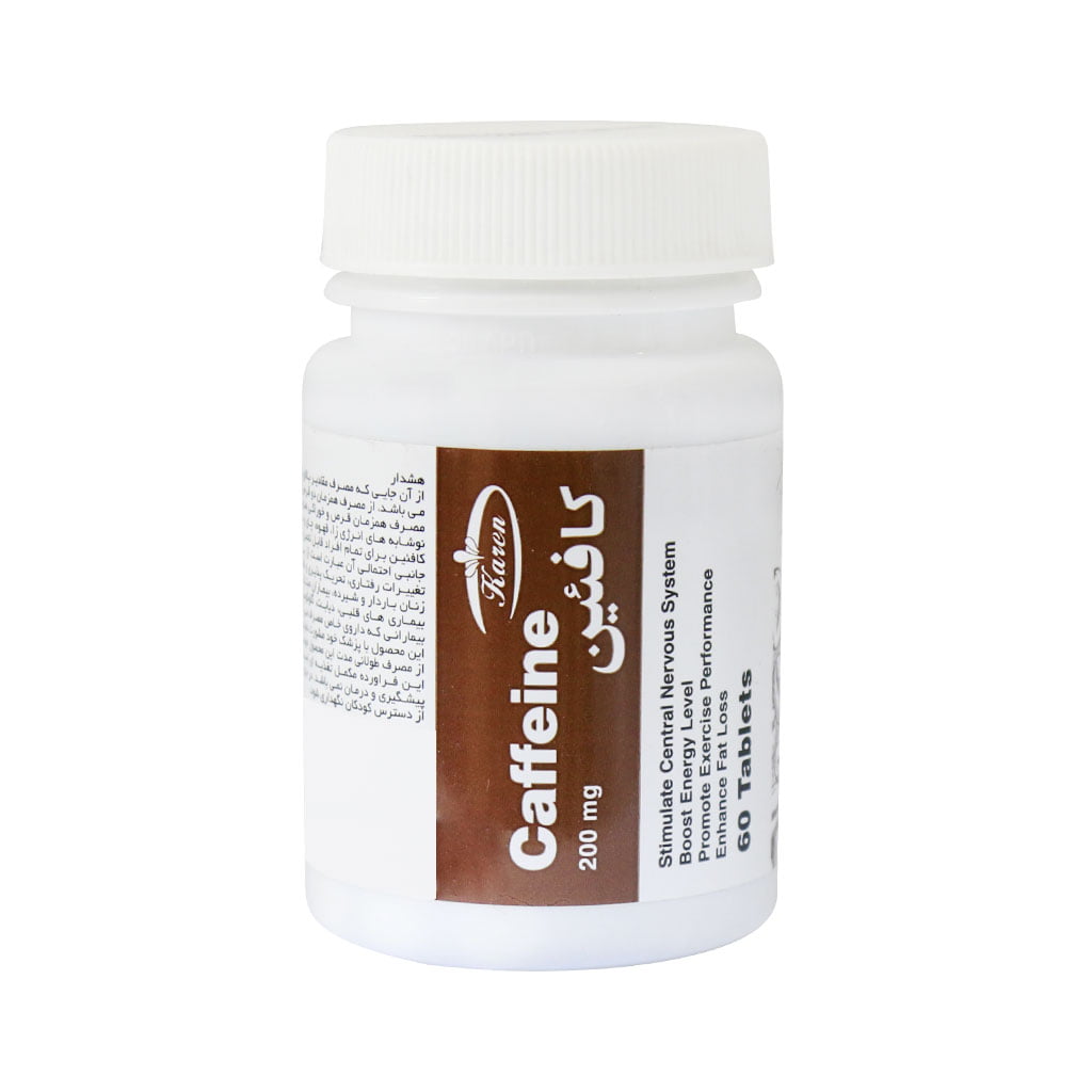 قرص کافئین 200 میلی0گرم کارن | افزایش انرژی و تمرکز