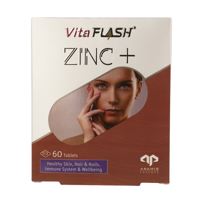 قرص زینک پلاس 60 عددی ویتا فلش